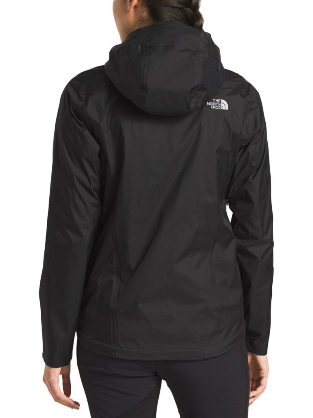NWT THE NORTH FACE Women’s Venture 2 Waterproof Hooded Rain Jacket Black Size L - Picture 2 of 6